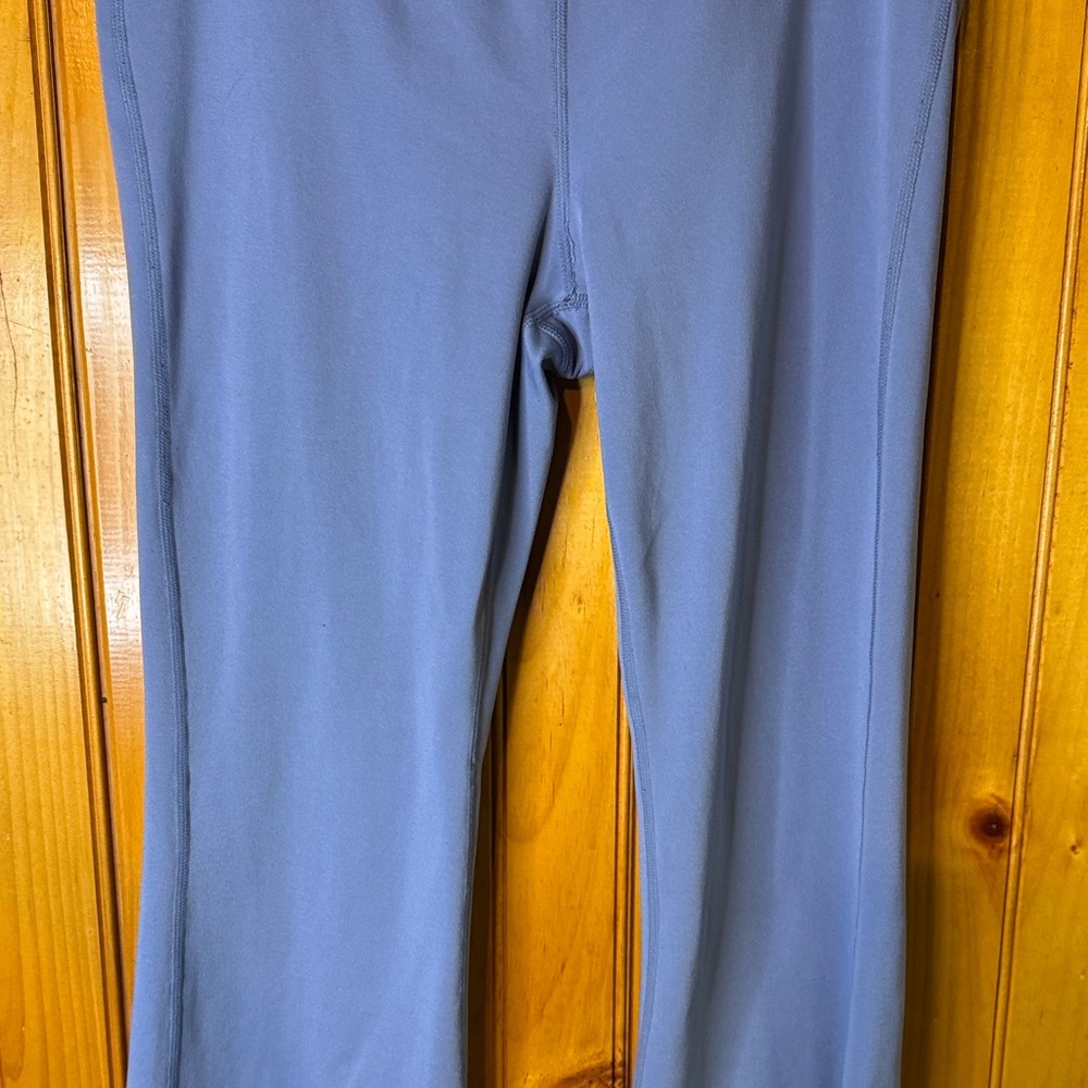 Yogalicious Lux Madison Crossover Flare Pants in Periwinkle - Picture 4 of 8